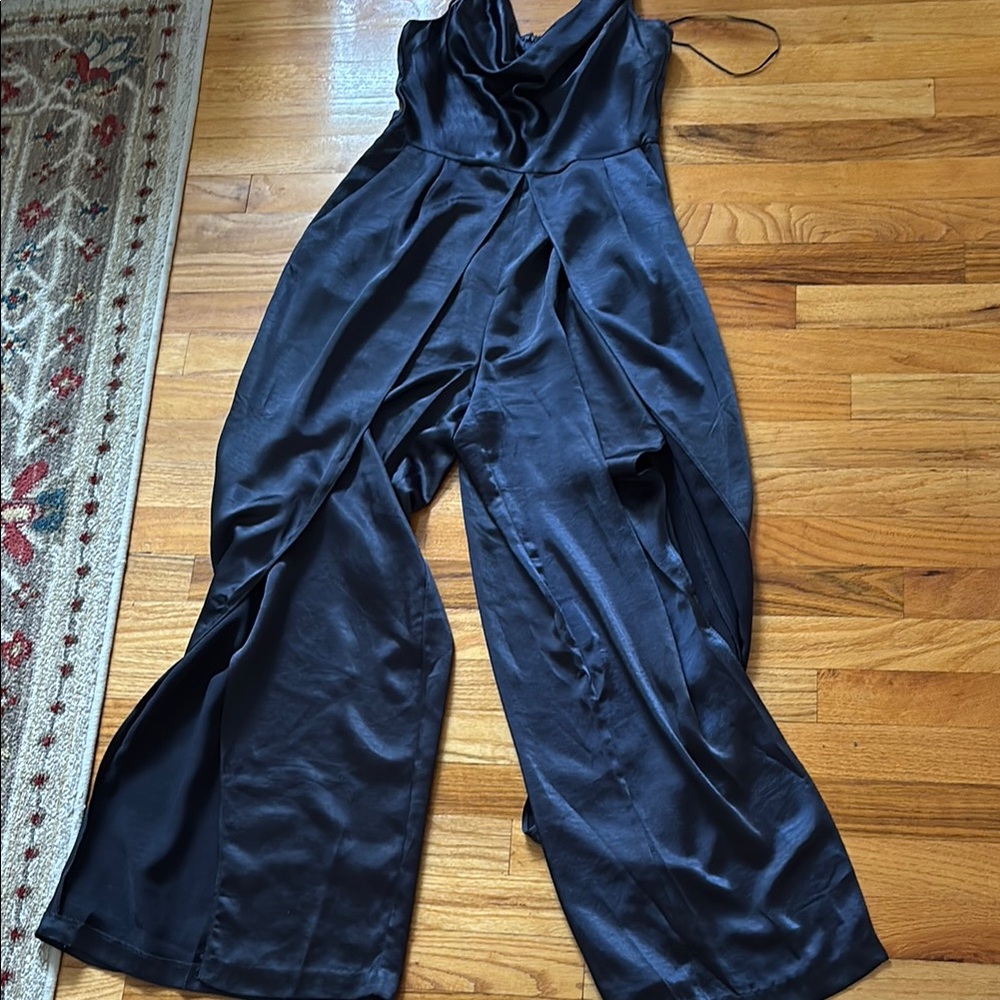 Elegant skies are blue Spaghetti Strap Jumpsuit NWT